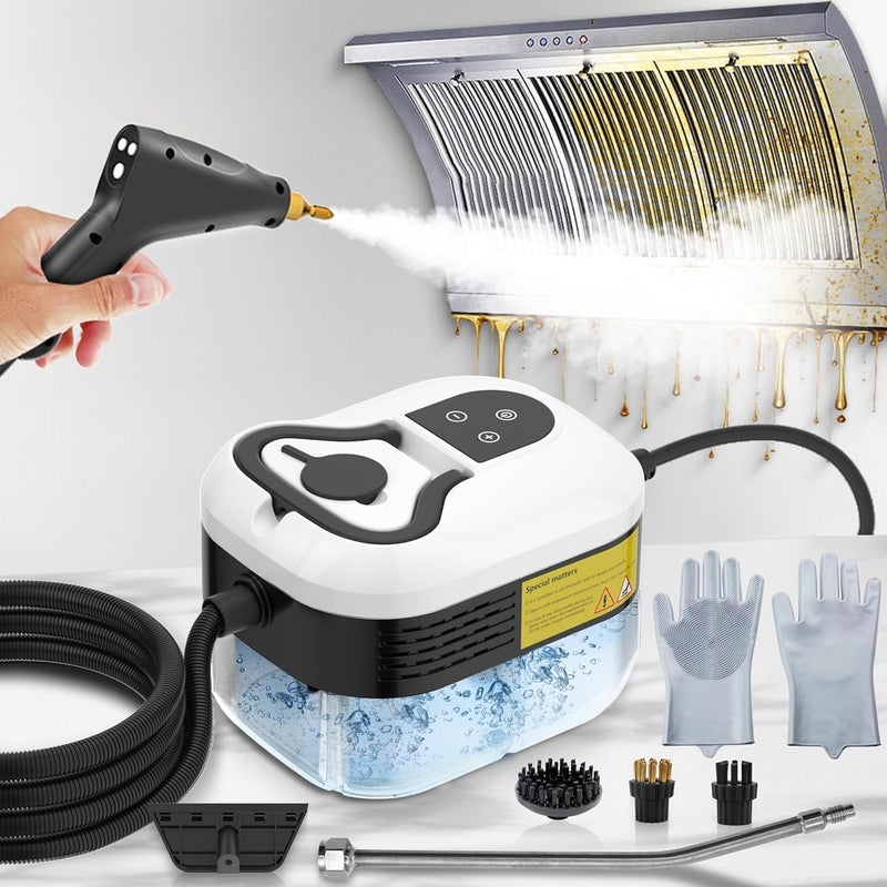 Hombasing 2500W Steam Cleaner for Home & Car, 15s Heat-Up Handheld Steamer for Cleaning, 1.2L Portable High Steam Cleaners, 6-Level Steam Control with 14 pcs Accessories Kit for Car, Floors, Couches, Grout - Image 1